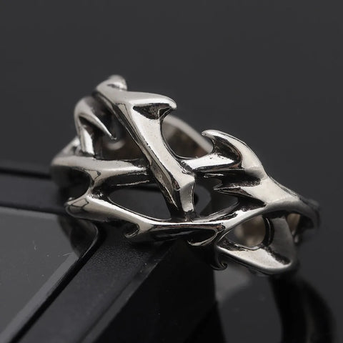 Goth Bramble Lattice Open Ring