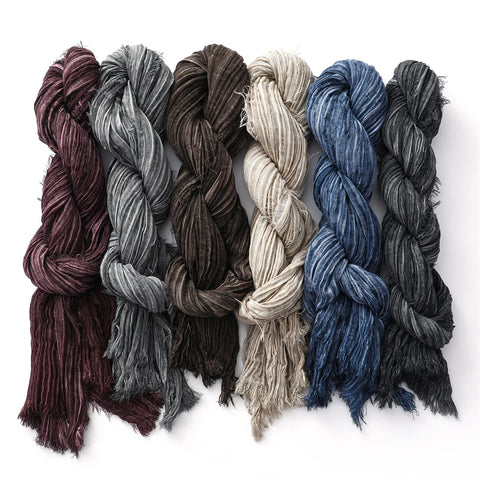 Goth Ashen Wraith Crinkle Scarf
