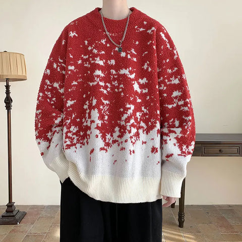 Nu Goth Static Noise Oversized Sweater