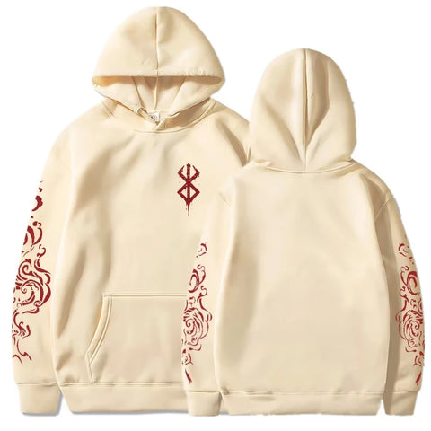 Goth Blood Sigil Rose Sleeve Sweater