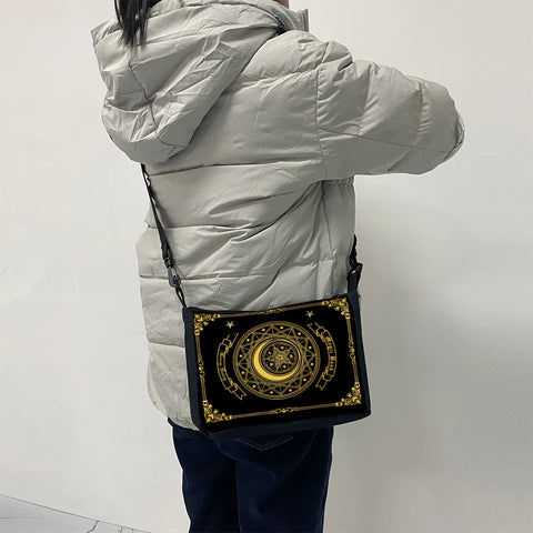 Goth Magic Moon Sigil Crossbody Bag