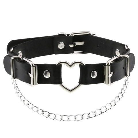 Goth Blackout Ritual Choker Necklace