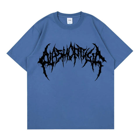 Goth T-Shirt — Death Script Oversized Tee