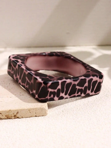 Goth Wild Print Resin Bangle