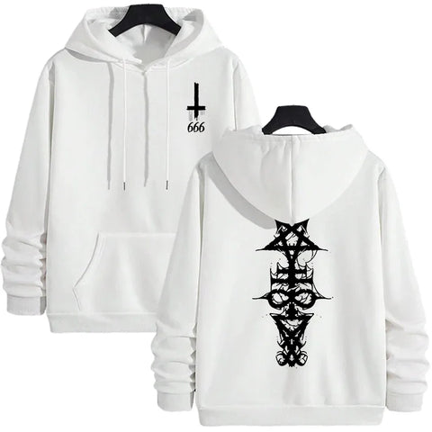 Nu Goth Spine Sigil Oversized Hoodie
