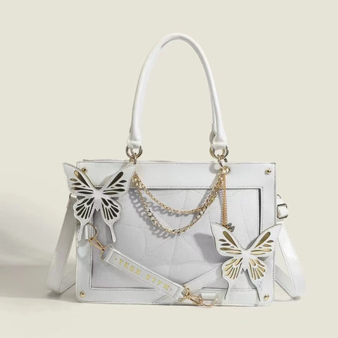 Goth Labyrinth Butterfly Ita Bag — Dark Collector's Tote