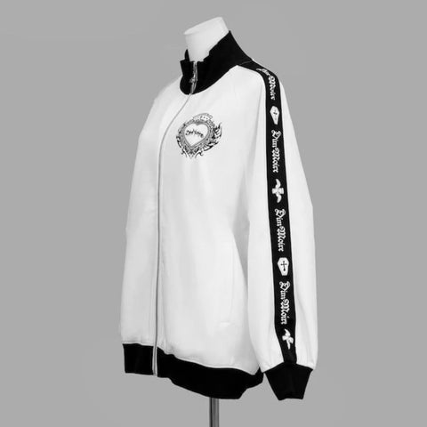 Goth Demon Wings Cross Track Tshirt