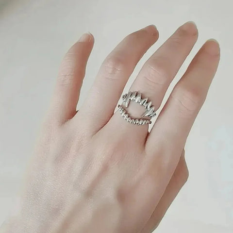 Goth Vampire Fang Ring