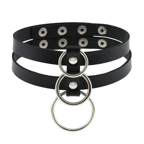 Goth Blackout Ritual Choker Necklace