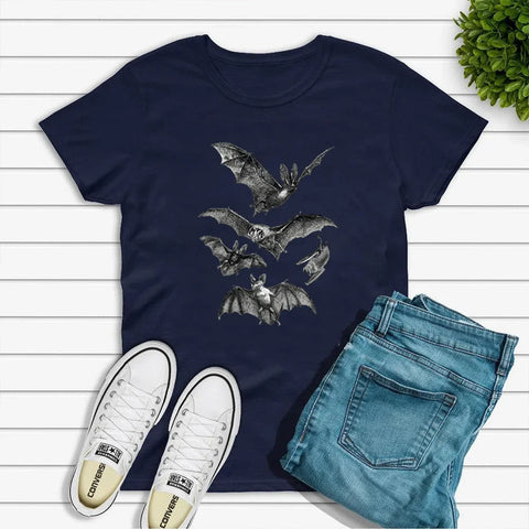 Victorian Goth Naturalist Bat Shirt
