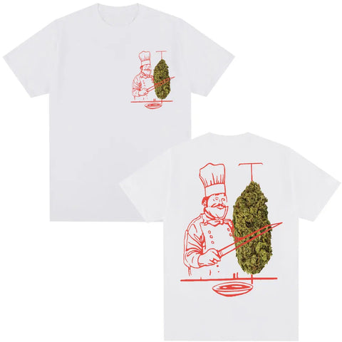 Gothic T-shirt with white doner kebab graphic
