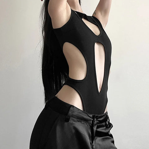 Goth Void Hollow Cutout Suit