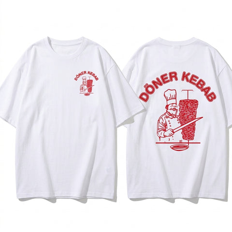Nu Goth Döner Kebab Oversized Graphic T-Shirt