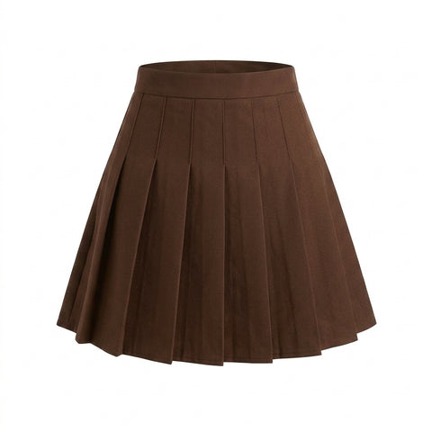 Victorian Goth Waltz-Ready Pleated Mini Skirt