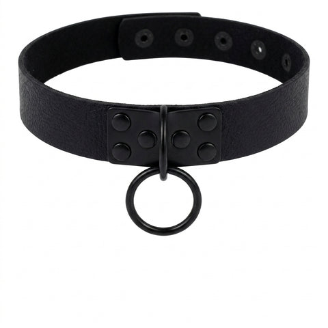 Goth Leather Collar Choker Necklace Collection
