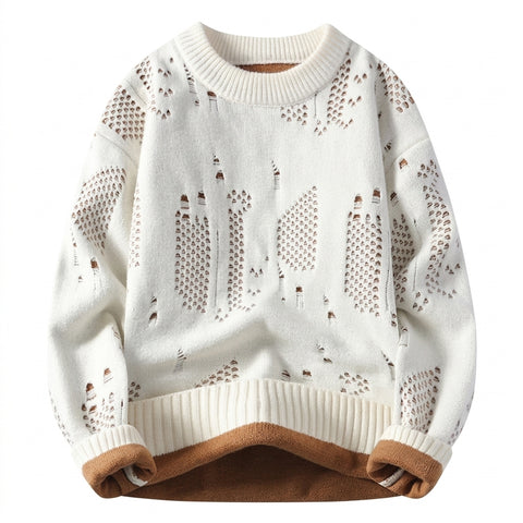 Pastel Goth Moth-Eaten Dream Knit Sweater