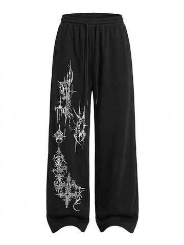 Nu Goth Reliquary Wide-Leg Sweatpants