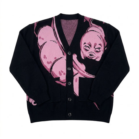 Pastel Goth Mutant Familiar Knit Cardigan