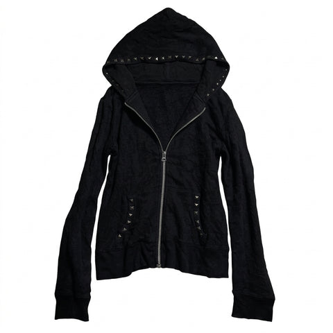 Goth Studded Zip-Up Tshirt of the Damned