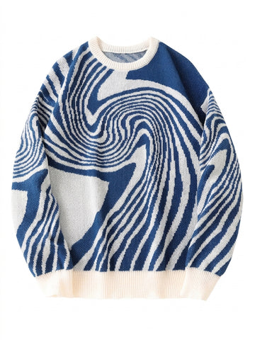 Nu Goth Vortex Hypnotic Knit Sweater