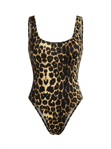 Nu Goth Wild Signal Leopard Bodysuit