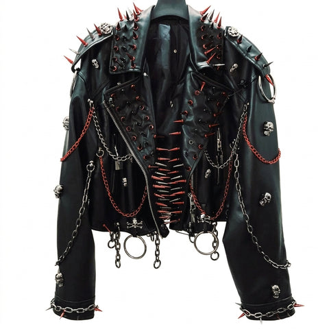 Goth Blood Spike Armor Jacket