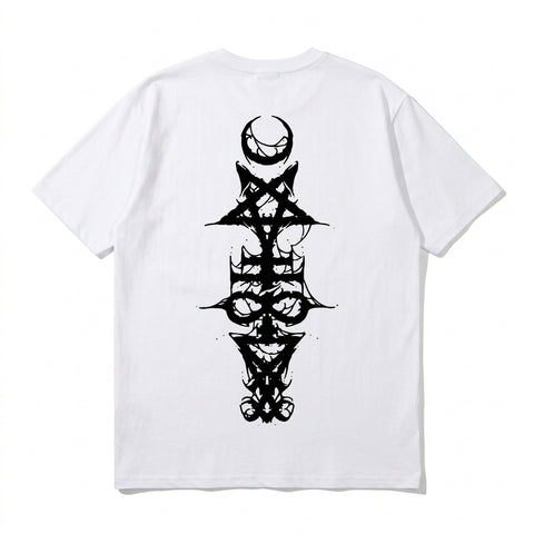 Nu Goth Spine Sigil Oversized Hoodie
