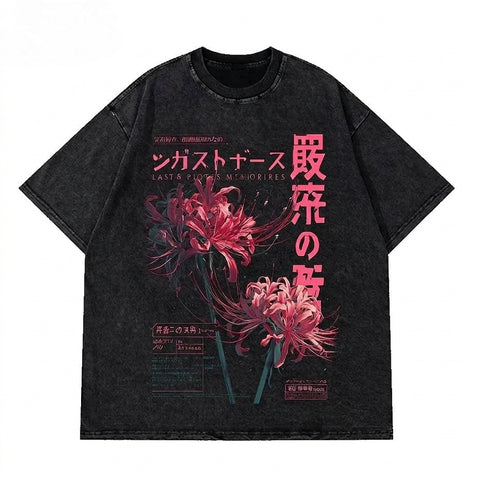 Nu Goth Last & Bitter Memories Spider Lily T-Shirt