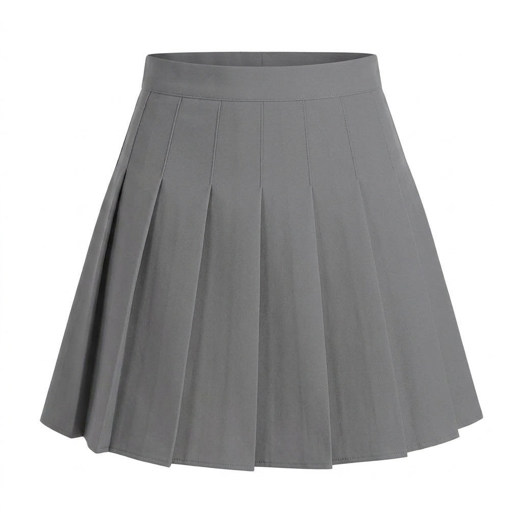 Victorian Goth Lacquered Pleat Mini Skirt
