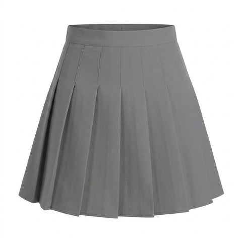 Victorian Goth Lacquered Pleat Mini Skirt