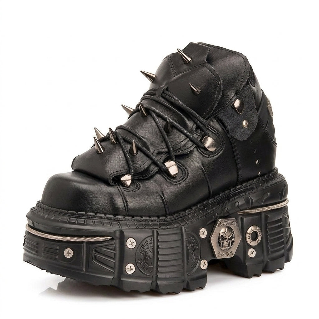 Cyber Goth Reactor Platform Boot