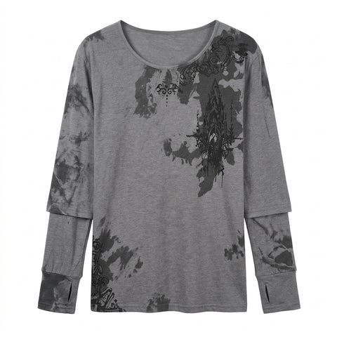 Nu Goth Cathedral Shadow Long Sleeve T-Shirt