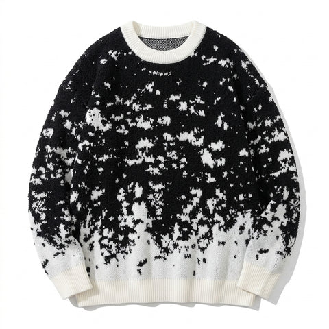 Nu Goth Static Noise Oversized Sweater