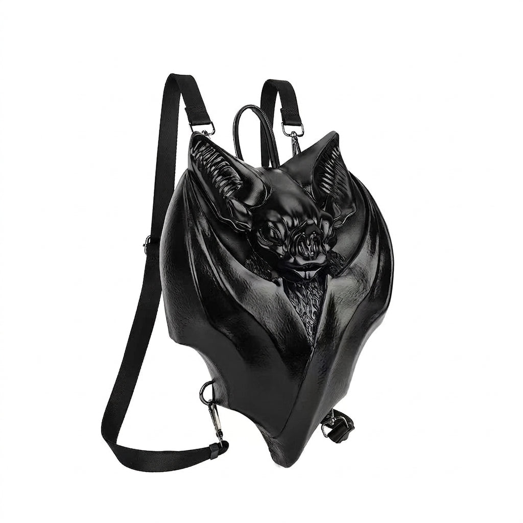 Goth Midnight Creature 3D Bat Sculpted Bag
