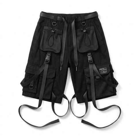 Cyber Goth Tactical Strap Cargo Pants