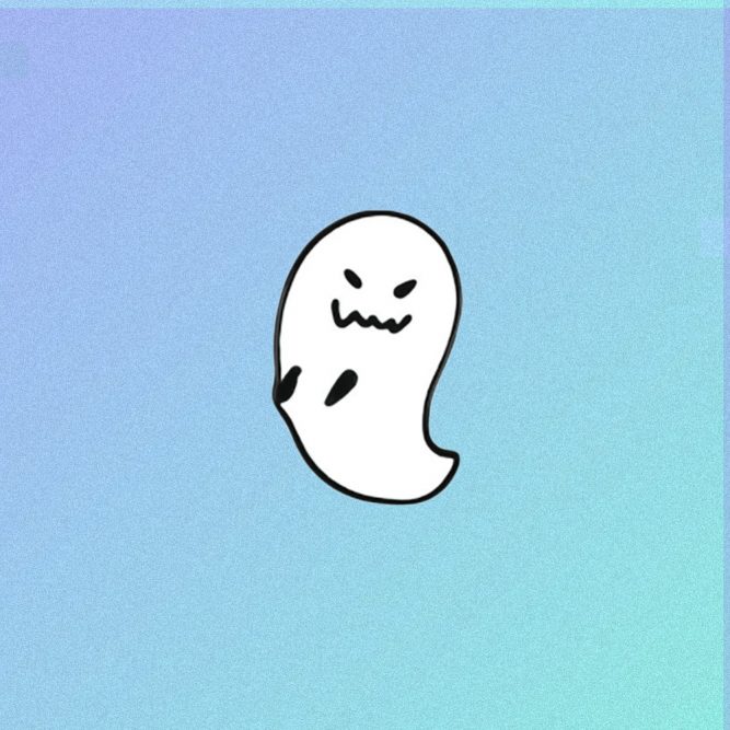 FUNNY GHOST ENAMELED PIN