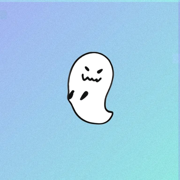 FUNNY GHOST ENAMELED PIN | Goth Aesthetic Shop