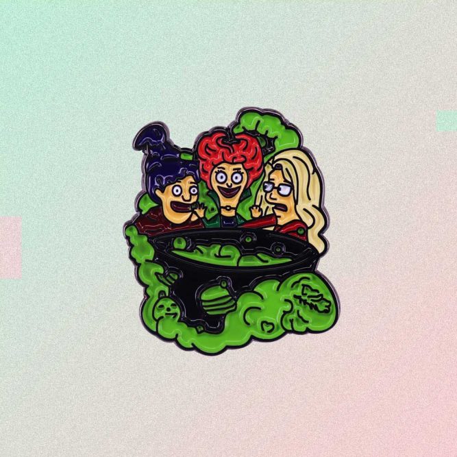 HOCUS POCUS WITCHES ENAMELED PIN