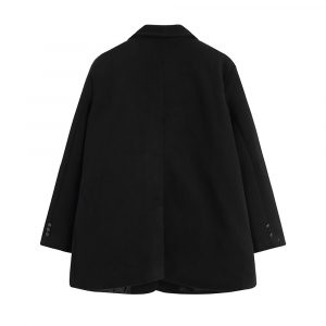 Moon Patch Black Goth Aesthetic Blazer Coat With Chain | Goth Aesthetic ...