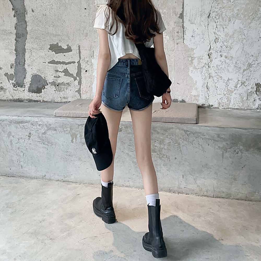 GRUNGE AESTHETIC HIGH WAIST TWO COLOR SHORTS