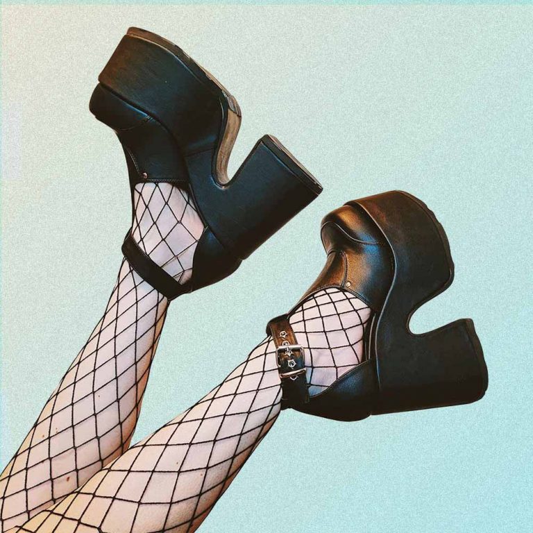 Black High Ankle Goth Aesthetic Strappy Sandals | Goth Aesthetic Shop