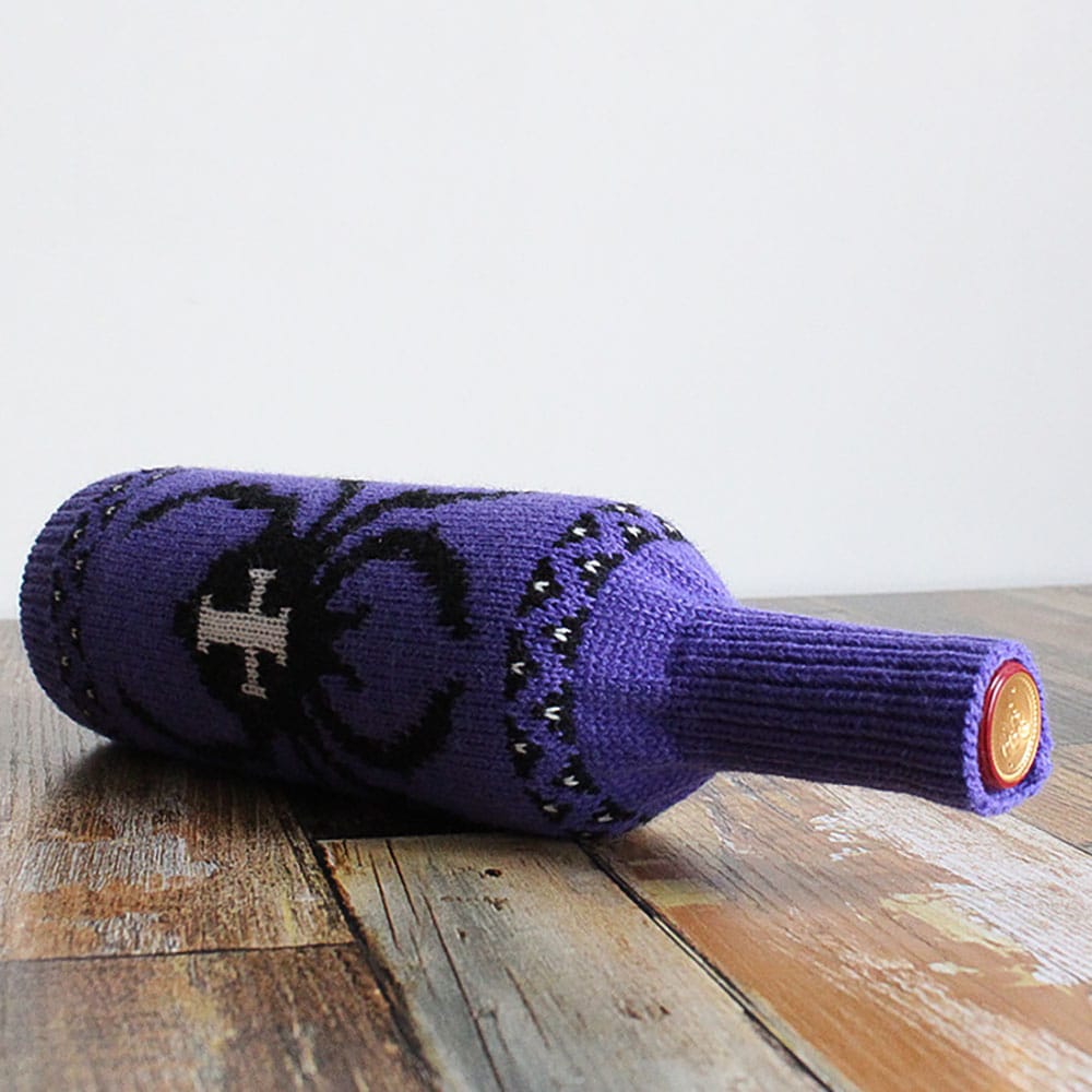 SPIDER EMBROIDERY SWEATER BOTTLE CASE