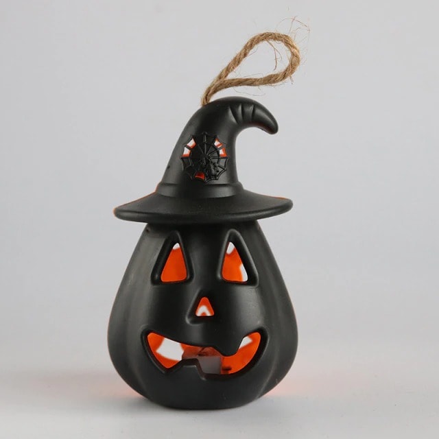 HALLOWEEN PUMPKIN BLACK CANDLE LAMP