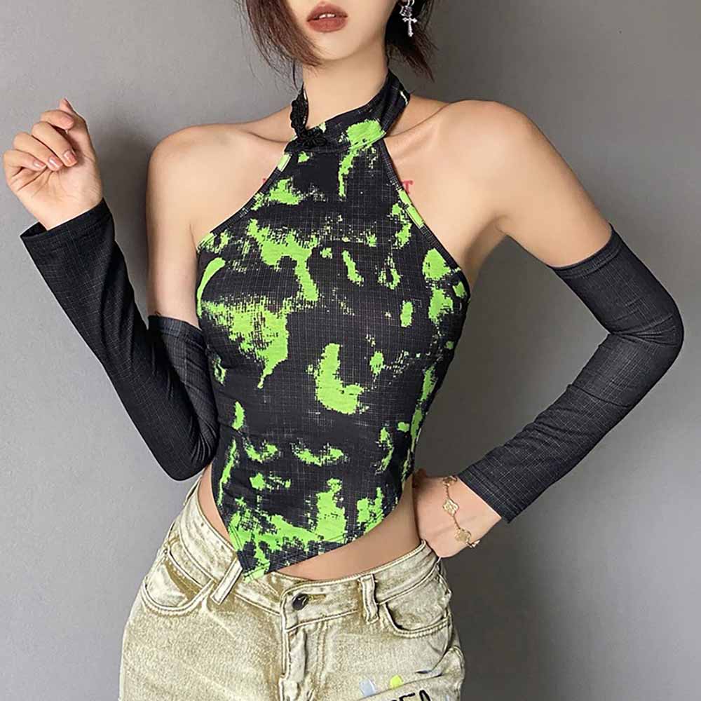 GREEN GOBLINCORE AESTHETIC SEPARATELY SLEEVES TOP